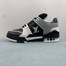 Louis Vuitton Trainer Black White Grey
