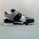 Louis Vuitton Trainer Black White Grey