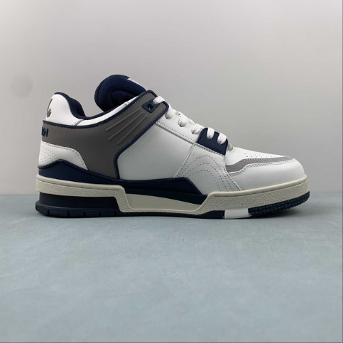Louis Vuitton Trainer White Blue Grey