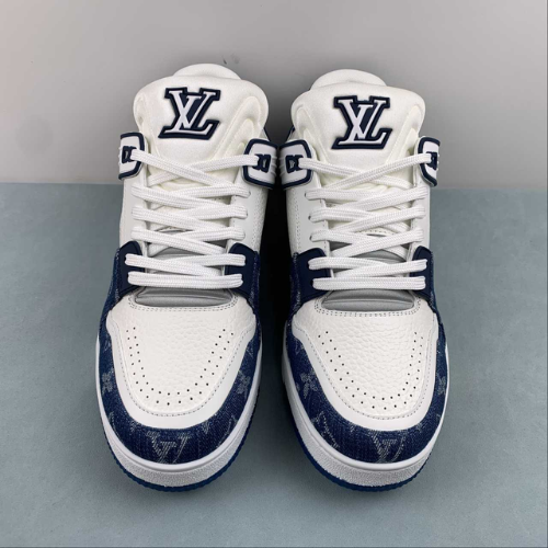 Louis Vuitton Trainer Paris Blue White