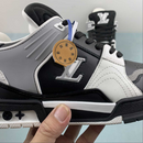 Louis Vuitton Trainer Black White Grey