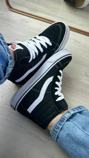 VANS CANO ALTO PRETO/ BRANCO