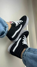 VANS CANO ALTO PRETO/ BRANCO